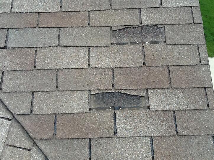 damage shingles which can cause leaks