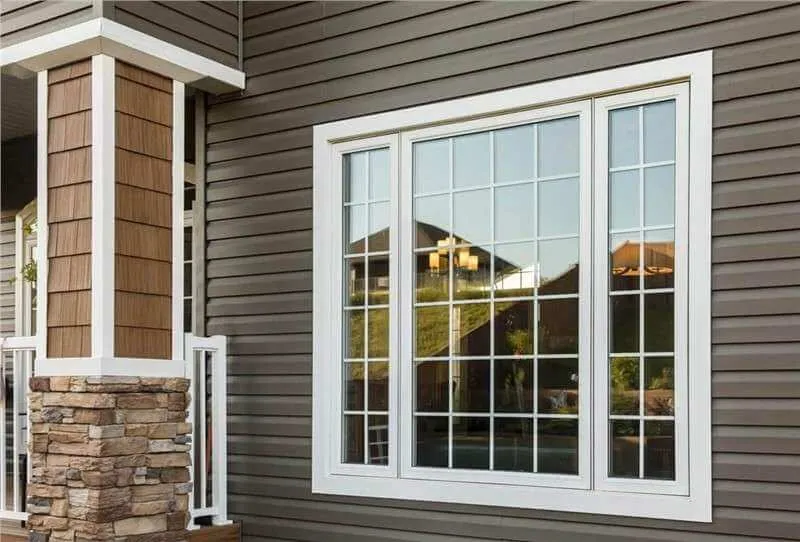 Energy-efficient replacement windows on a home
