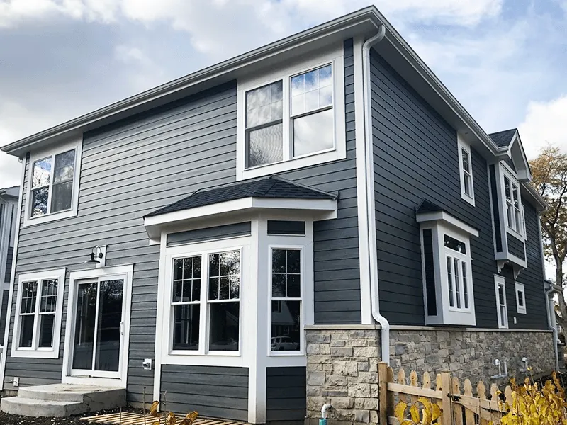 New siding installed on a New Jersey home